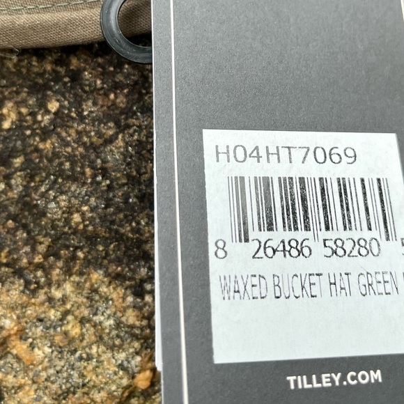 TILLEY sz L Waxed Cotton Bucket Hat Green New Handmade Sun protection UPF 50+ - Picture 12 of 12